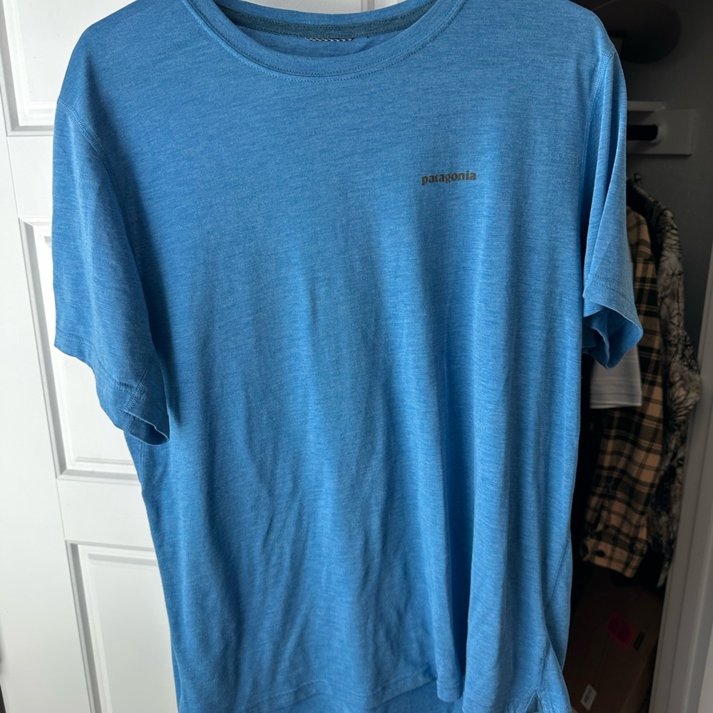 Patagonia Men's Capilene Blue T-Shirt